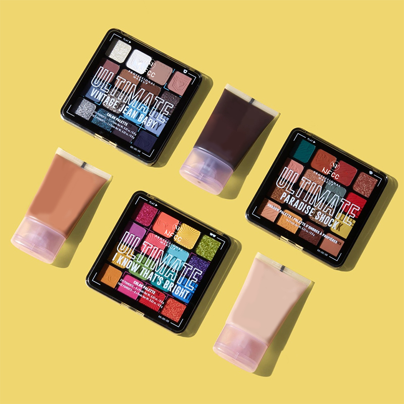 Paleta de sombras altamente pigmentadas com 16 cores