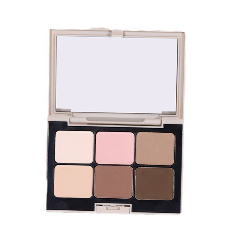 Paleta de sombras misturáveis ​​multiuso de 6 cores