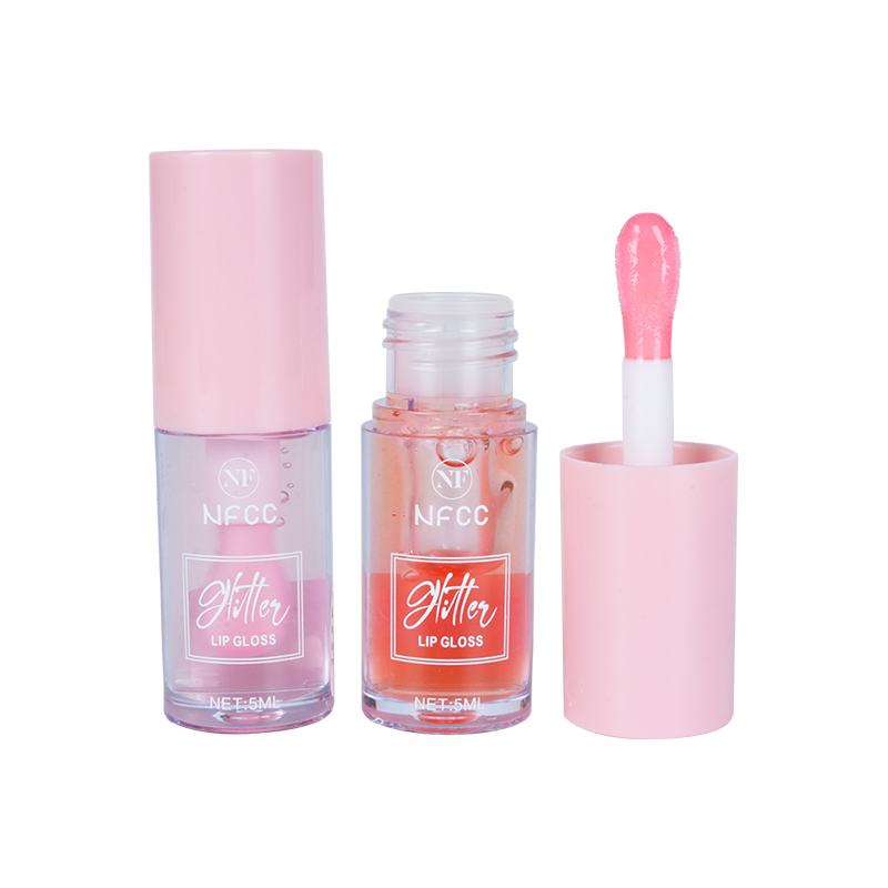 Óleo labial de vitamina E rosa e brilho