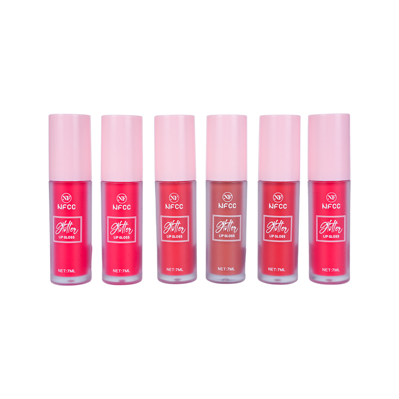 Conjunto de tonalidade de lábios rosa