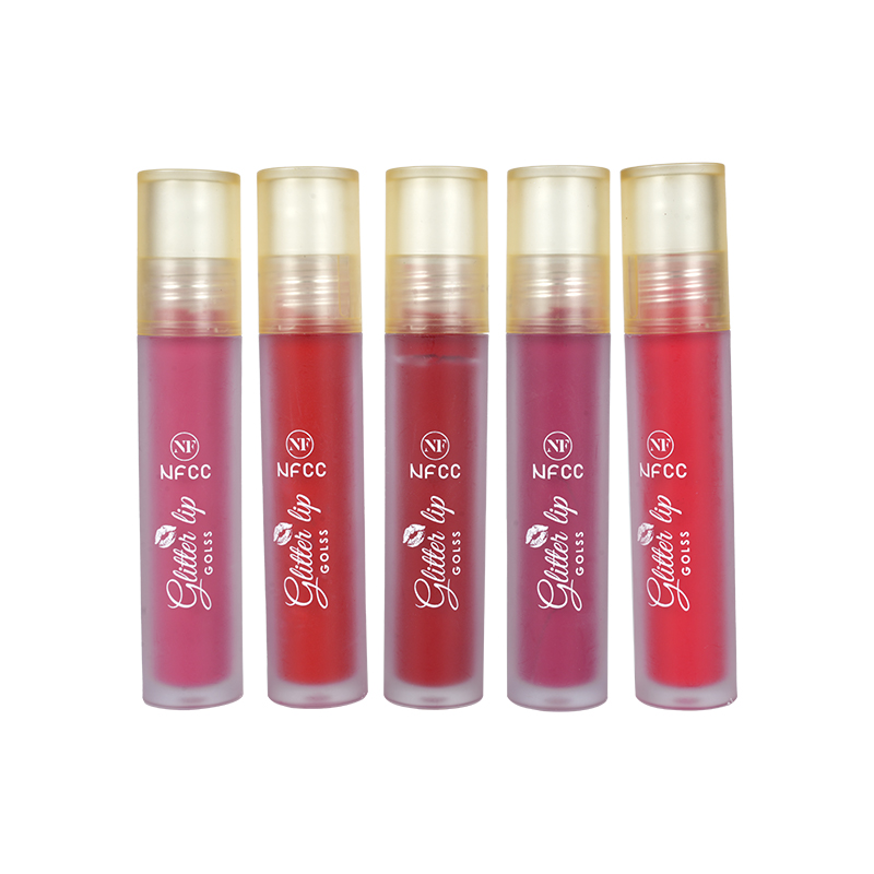 Conjunto de tonalidade labial de trava transparente