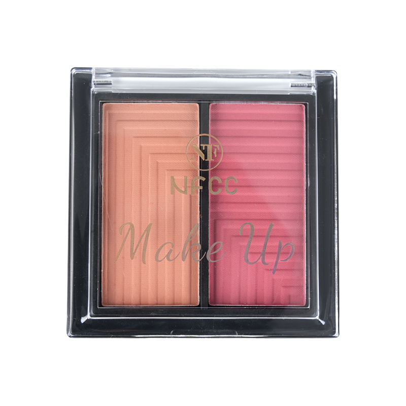 Blush em pó fosco de duas cores