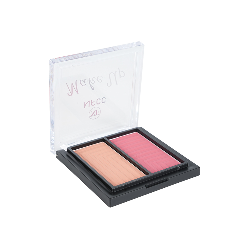 Blush em pó fosco de duas cores
