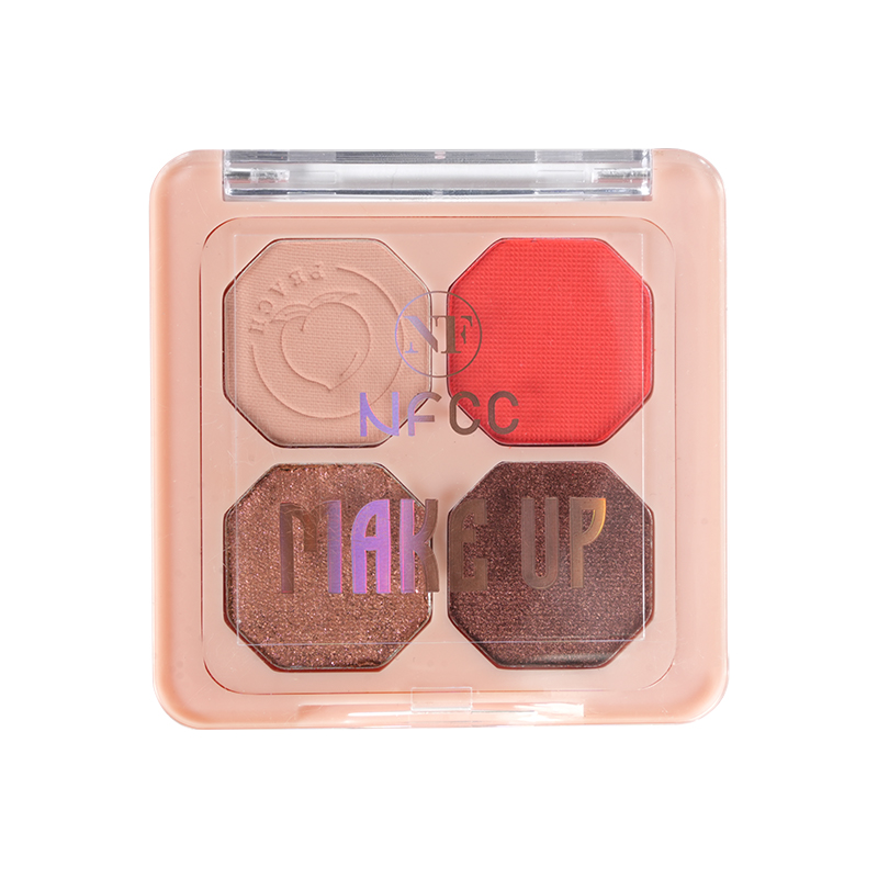 Paleta de sombras foscas e metálicas neutra de alta pigmentos