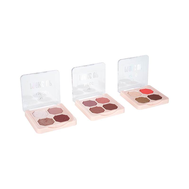 Paleta de sombras foscas e metálicas neutra de alta pigmentos