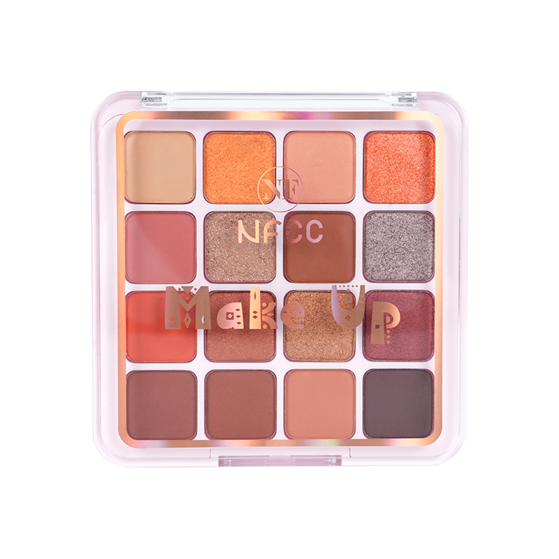 Paleta de sombra fosco e brilho de 16 cores