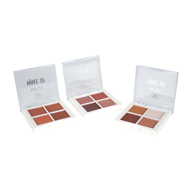 Paleta de sombra orgânica de 4 cores