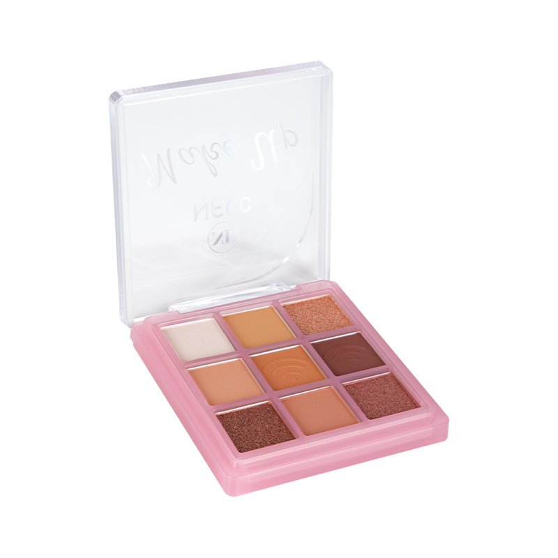 9 colorir paleta de sombras foscas e brilho