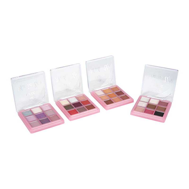 9 colorir paleta de sombras foscas e brilho
