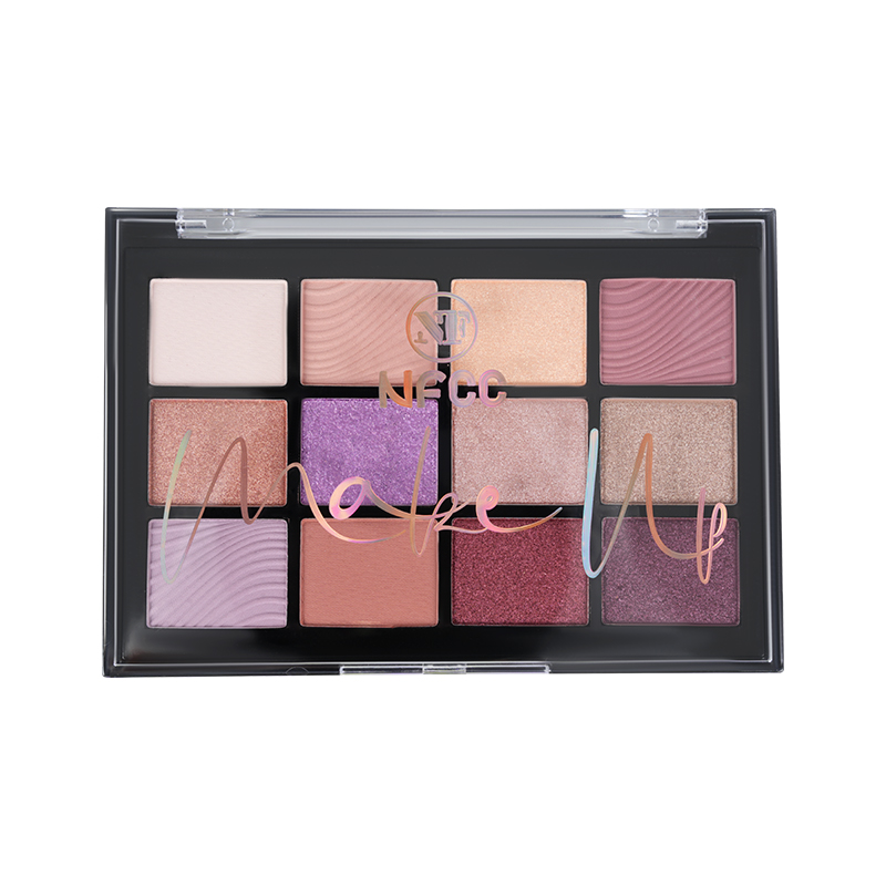 12 colorido Paleta de sombra fumaça de ouro rosa rosa
