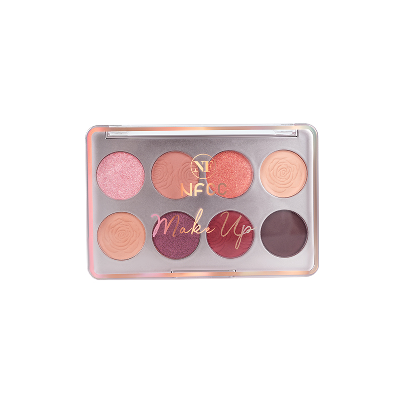 8 cor quente fosca e paleta de sombras