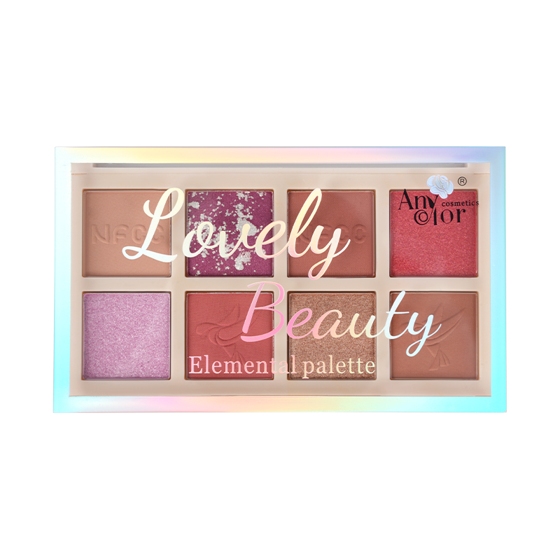 8 colorir paleta de sombras foscas e brilho