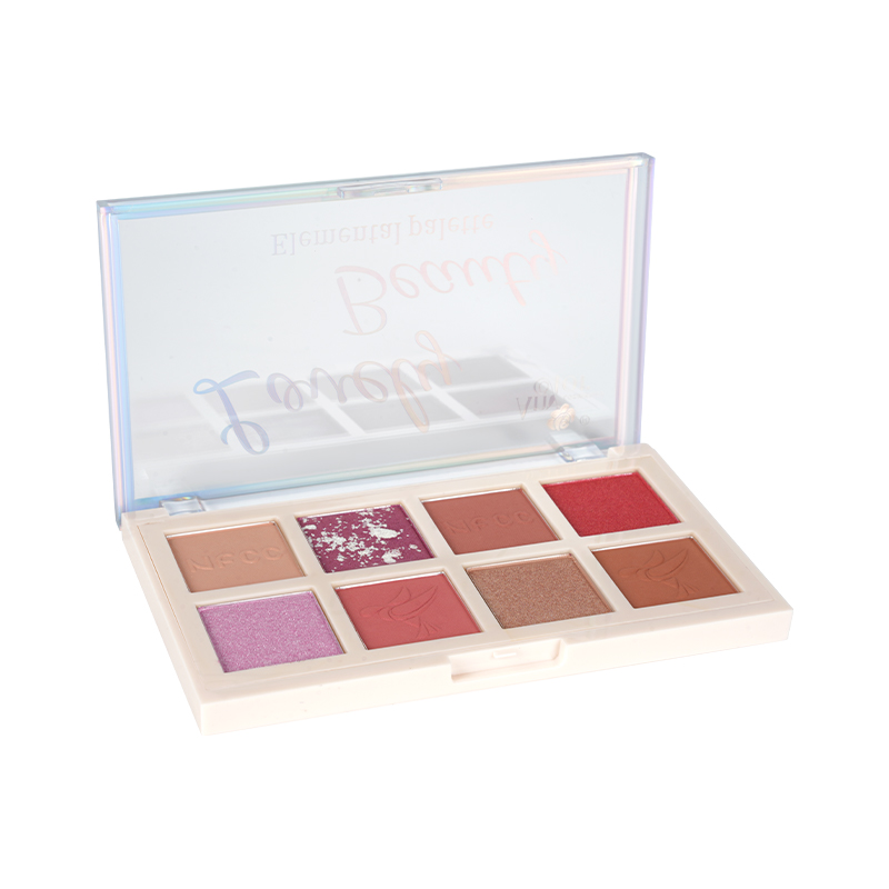 8 colorir paleta de sombras foscas e brilho