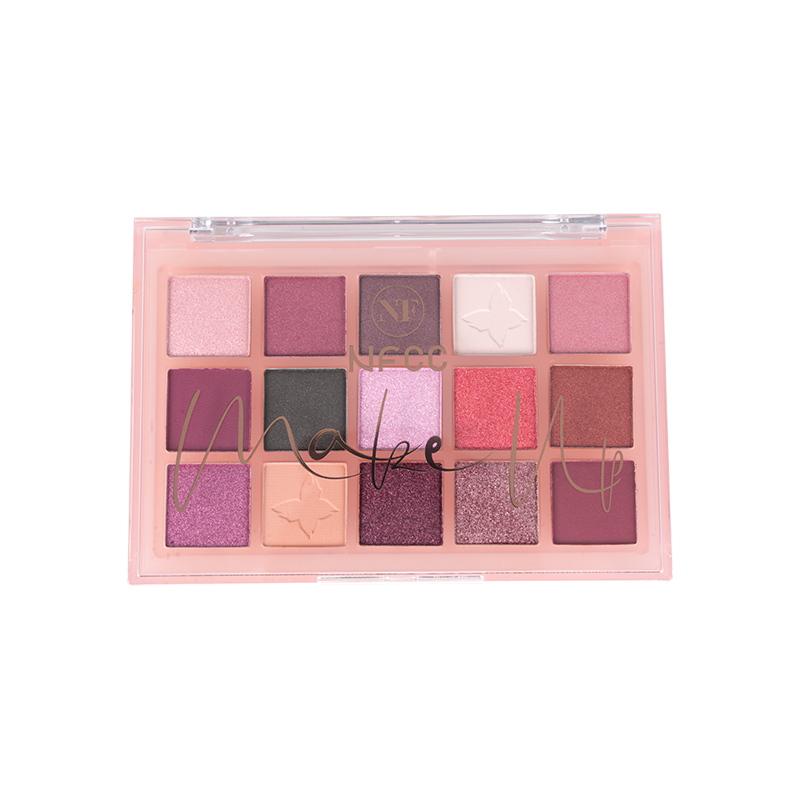 15 colorido paleta de sombras de brilho metálico