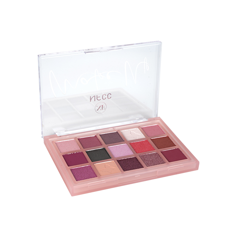 15 colorido paleta de sombras de brilho metálico