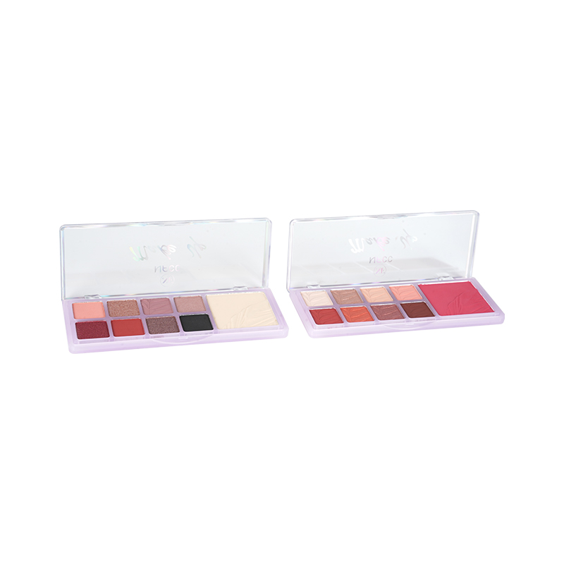 8 sombra de cores e paleta de blush