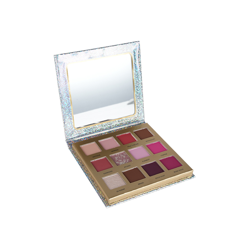 Paleta de sombra fosca e glitter à prova d'água