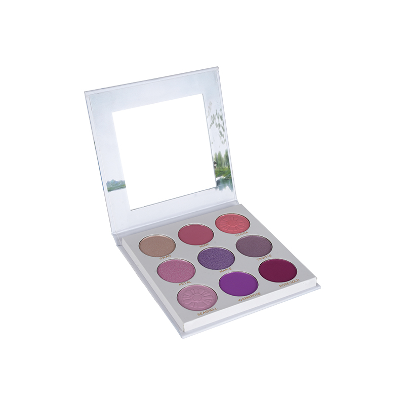 9 colorido paleta de sombra de brilho esfumaçado