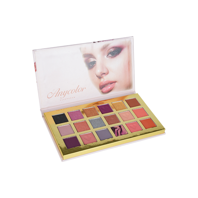 Paleta de sombra de brilho do sol de 18 cores