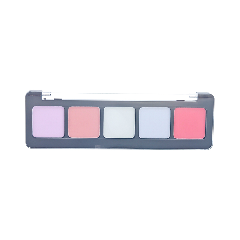 Paleta de sombras com cinco grades
