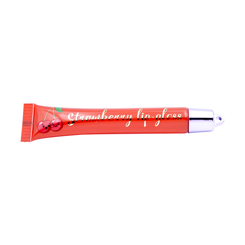 Brilho labial com água gelatinosa