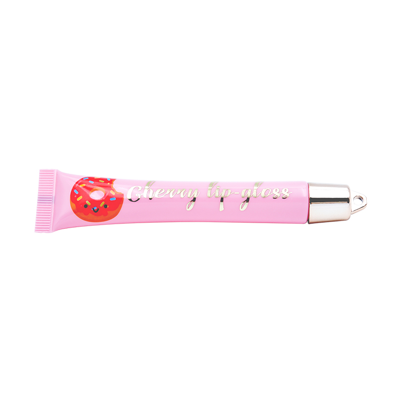 Brilho labial com água gelatinosa